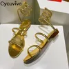 Chaussures habillées cheville Sneake Strap femmes sandales été plat vacances gladiateur sandales Sexy tresse désherbage chaussures femmes Sandalias Mujer 230729