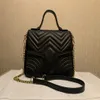 2023 Luxe Designer Nouveau Style Marmont Sacs À Bandoulière Femmes Chaîne En Or Sac À Bandoulière En Cuir PU Sacs À Main Bourse Femme Messenger Sac Fourre-Tout