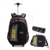 Plecaki torba na wózek dla dzieci na kołach plecak szkolny dla chłopców dla dzieci szkoła Rolling Backpack Travel Bagage Troam Bags 2307729