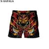 Men's Shorts Japanese Red Ghost Hell Customized Unisex 3D Printing Summer Beach Holiday Half Pants Swimming