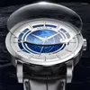 Wristwatches IndePenDent Brand FENSIR Men Star Bright Stars Quartz Watch Fashion Ieisure Ieather WaterProof