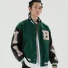 Herrjackor Lacible Hip Hop Furry Bone Patchwork Color Block Jackets Harajuku Streetwear Bomber Jacket Män baseballrockar Spring Outwear 230728