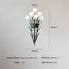 Wall Lamps Flower Shaped Bedroom Bedside American Retro Decorative Sconce Light French Pastoral Home Theme Restaurant Wedding Led Lamp