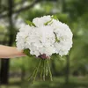 Couronnes de fleurs décoratives Hortensia Fleurs artificielles Real Touch Latex 21 pouces Grand Hortensia pour la décoration de la maison Bouquet de mariée Mariage 3Pcs 230728