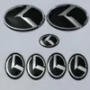 7pcs new black K logo badge emblem for KIA new Forte YD K3 2014 2015 car emblems 3D sticker2636