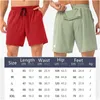 LL-663 Mens Shorts Yoga Kıyafet Erkekler Beşinci Pantolon Çalışan Spor Eğitmeni Kısa Pantolon Spor Giyim Gym Egzersiz Yetişkin Fitness Giyim Pocket Hızlı Kuru Drawstring