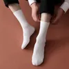 Men's Socks Business Style For Men Spring Autumn Suit Formal Occasion Feast Fashion Luxury Soft Cotton Black White Middle Tube