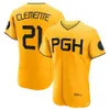 City Connect Andrew McCutchen Jersey Henry Davis Ke'Bryan Hayes Bryan Reynolds Oneil Cruz Ji Hwan Bae Willie Stargell Roberto Clemente Bednar Connor Joe