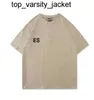 23ss Designer t Shirt Men Women Shorts ess T-shirt Casual Printed Sports Suit Loose Short Sleeve T-shirtS White Black sh1qs
