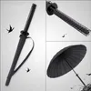Creative Long Handle Large Windproof Samurai Sword Umbrella Japanese Ninja-like Sun Rain Straight Umbrellas Automatic Open 0928299A