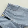 Completi di abbigliamento Ragazze Primavera Autunno Vestiti per bambini Camicie a maniche lunghe per bambini Pantaloncini di jeans Gilet Vestito da ragazza Bambini 230728