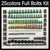 268PCS Complete MOTO Body Full Screws Kit For HONDA CBR-650F CBR 650 650F CBR650F 11 12 13 14 2015 2016 2017 2018 Motorcycle Fairi322P