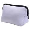 Saco de armazenamento de neoprene para sublimação lancheiras em branco faça você mesmo bolsas femininas bolsas cosméticas impermeáveis com zíper para adultos crianças 0729