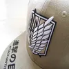 Titan Erkek Beyzbol Kapağı Wings of Liberty Mark'a Anime Saldırısı Summer Snapback Hat Outdoor Q0911267K