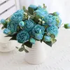 Декоративные цветы искусственное пиони букет имитация шелковая домашняя свадьба
