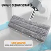 MOPS Flat Squeeze Mop med fällbar hink Handfri tvätt Mikrofiber Ersättningsdyna Automatisk spingolv Hushållsrengöring 230728