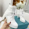 Boots 2023 Paris Paris المصقول من الجلد ونايلون الأضرب أحذية Monolith Mini Bag Lug Sole Women Women Onkle Australia Heels Heels