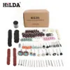 Hilda 248PCSロータリーツールアクセサリHilda Dremel299Gの粉砕サンディングと研磨ツールの組み合わせ