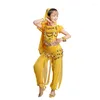 Stage Wear Costume Belly Female Performing Odzież Xinjiang Xinjiang Enfant