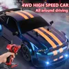 Car ElectricRC Car RC Car 4WD 24G 30kmh عالي السرعة للسباق الراديو الآلي مراقبة 1 14 ألعاب سيارة التحكم عن بعد للأطفال