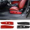 Carbon Fiber Car Front Seat Side Panel Decoration Sticker for Dodge Challenger 11 Interior Accessories289J