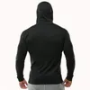 Herren Hoodies Sweatshirts Sommer Dünne Langarm Kapuze Europäische Größe Herren Fitness Sport Freizeit Laufen Training GYM 100 % Baumwolle Pullover 230728