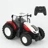 ElectricRC Car 124 RC przyczepa ciągnika z LED Reflight Farm Zabucia Zestaw 24 GHz Remot Control SAMACJA Symulator rolnictwa dla dzieci Prezent dla dzieci 230729