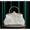 Evening Bags Embroidery Vintage Bag Female Luxury Handmade Beaded Party Purse s Clutches 230729