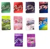 Zipper Package plastic bag empty packaging Mylar bags aluminium foil sour white pink 500mg wholesale