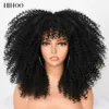 cosplay s 16'short Hair Afro kinky curly with bangs for black lolita lolita minthetic natural gluely brown blonde 230728