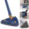 Mops Cleaning Triangular Mop 360 Degree Floor Glass Ceiling Wall Cleaner for Rotary Telescopic Automatic Water Wringing 230728