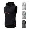 Men's Hoodies 2023 Winter Sleeveless Hoodie Sweater Pullover Korean Fashion Street Designer Top Casual Sweatshirt