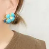 Orecchini a bottone ipoallergenici 1 paio di orecchini a fiore multistrato alla moda gioielli di moda tridimensionali da donna ultraleggeri