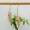 Hangers Wood Sturdy Durable Ring Hat Clip Creative Clothing Store Hook Wholesale Circle Scarf Rack Home Storage Wooden S-shaped