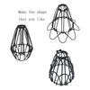 Lamp Holders 6 Pcs Iron Bulb Guard Cage Ceiling Fan And Light Covers Industrial Vintage Style Hanging Pendant