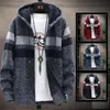 Women's Sweaters Autumn and Winter Men's Plush Thick Sweater Loose Trend Men'sKnitwear Long Sleeved Jacket Cardigan 230728