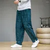 Męskie spodnie Vintage Harem Spodni dla mężczyzn Y2K Casual Man in Hip Hop Trend Fashion Korean Style Wide Summer Worbgy XL