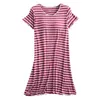 Casual Dresses Ladies 'Solid Color Striped Loose Thin Cover Up Party for Women Lightweight