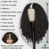 Cosplay s xtress afro curly v del med bouncy curls syntetiska kinky rak glueless hår för kvinnor ingen lämna klipp i halva 230728