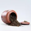 Purple clay tea pot ceramic jar household sealed pot pu 'er black tea and green storage pot Auspicious jar269e