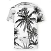 Herr t -skjortor botanisk vektor sömlös mönster bakgrund 3D tryckt skjorta för man tropics unisex polyester tees