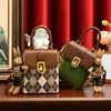 New fashion small square bag classic temperament 100 shoulder crossbody bag cartoon mobile phone bag