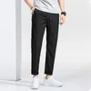 Men's Pants HCXY 2023 Summer Arrival Ankle Length Casual Trousers Men House Male Light Thin Soft Strech