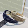 Letter Print Haarband Womens Sponge Hoofdband Modeontwerper Elastische Denim Hair Hoop Sport Yoga Hoofdband