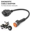 Dla Harley Davidson Motocykl 6 Pin do 16 Pin OBD2 Kable diagnostyczne Adapter234V