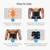 Portable Slim Equipment Abdominal Muscle Stimulator EMS ABS Trainer Electrostimulation Muscles Toner Home Gym Fitness Equipment USB Recharge Dropship 230728