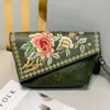 Evening Bags Johnature Chinese Style Embroidery Crossbody For Women Vintage Leather Elegant Handbag Versatile Shoulder 230729