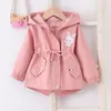 Jackets Girls Jacket 1 6 Year Baby Spring Autumn Casual Windbreaker Kid Outerwear Cute Rabbit Hooded Toddler Coat Children Clothing 230728
