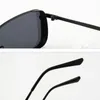 Sunglasses Casual Windproof Rectangle Alloy Sun Glasses Polarized Mirror Custom Made Myopia Minus Prescription Lens -1 To -6