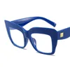 Lunettes de soleil surdimensionnées carrées épaisses montures de lunettes pour femmes hommes Anti lumière bleue lunettes optique ordinateur lunettes Protection